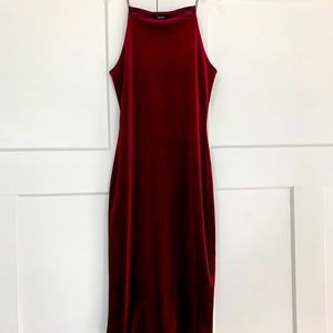 Red/Maroon Velvet Dress